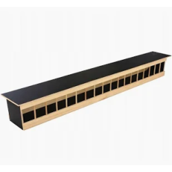 Karmidło drewniane + sklejka z deklem 125cm